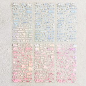 6 Sheets Korean Emote Kawaii Deco Stickers for Journal, DIY, Diary, Scrapbook